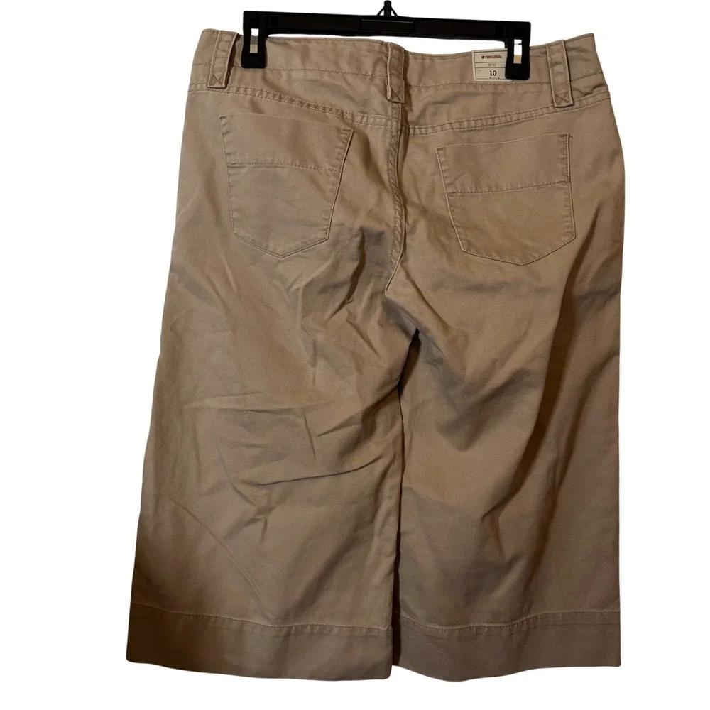 Gap Original Women's Zip Fly Shorts 10 NWT Tan Khaki‎ Low Rise